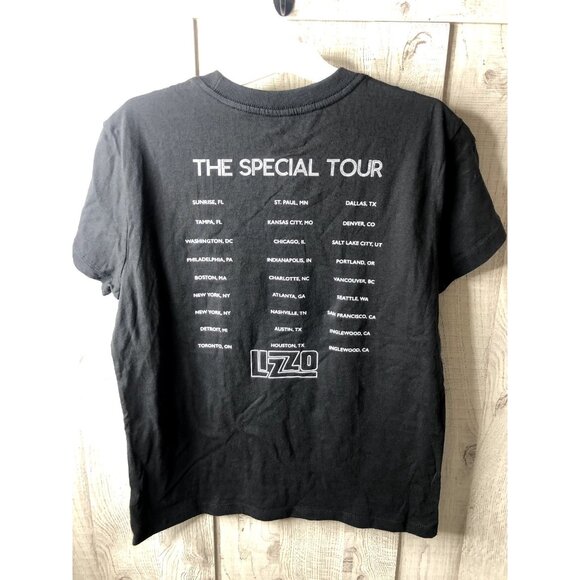Womens T Shirt Size Medium Lizzo The Special Tour Black Short Sleeves - Picture 3 of 4